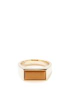 Tom Wood - Peaky Tiger's Eye & 9kt Gold Ring - Mens - Gold