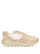 Matchesfashion.com Eytys - Jet Combo Exaggerated Sole Suede Trainers - Womens - Beige