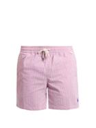 Polo Ralph Lauren Striped Seersucker 5 3/4 Swim Shorts