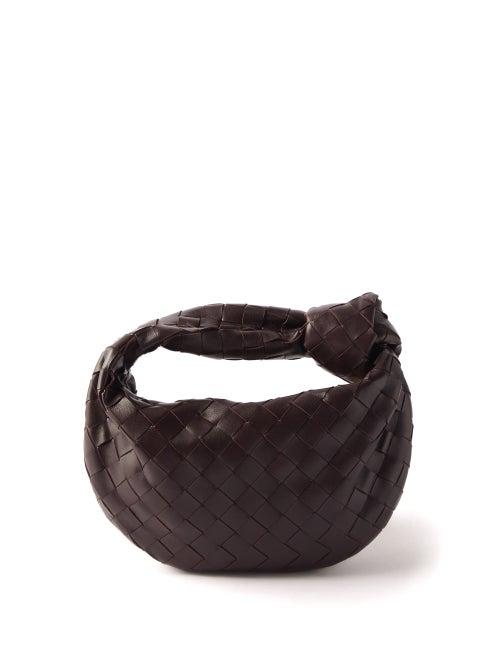 Bottega Veneta - Jodie Mini Intrecciato-leather Bag - Womens - Gold Multi