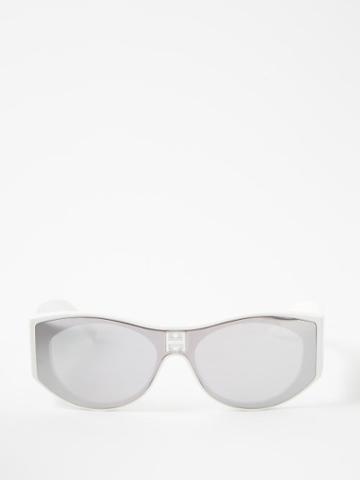 Givenchy Eyewear - 4g Rounded Acetate Sunglasses - Womens - White
