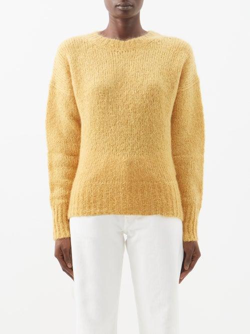 Isabel Marant - Estelle Mohair-blend Sweater - Womens - Yellow