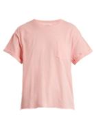 Matchesfashion.com Frame - Patch Pocket Cotton Jersey T Shirt - Womens - Light Pink