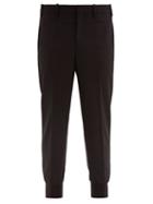 Matchesfashion.com Neil Barrett - Low Rise Fitted Cuff Tailored Trousers - Mens - Black