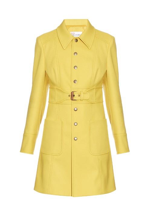 Redvalentino Belted Twill Coat