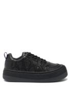 Matchesfashion.com Eytys - Sonic Exaggerated Sole Leather Trainers - Mens - Black