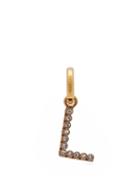 Matchesfashion.com Burberry - L Crystal Embellished Letter Charm - Womens - Crystal