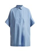 Matchesfashion.com Weekend Max Mara - Carole Cotton Poplin Shirt - Womens - Light Blue