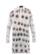 Matchesfashion.com Edward Cuming - X Pattern Chineso Polka-dot Cotton-muslin Tunic - Mens - Multi