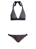 Matchesfashion.com Missoni Mare - Pois Punto Bikini - Womens - Blue Multi