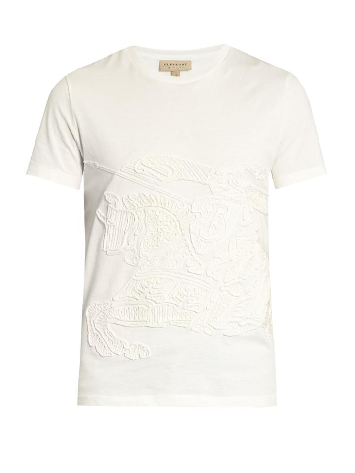 Burberry Equestrian Knight Cotton T-shirt