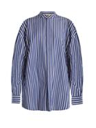 A.w.a.k.e. Oversized Striped Cotton Shirtdress