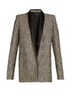 Haider Ackermann Depompadour Shawl-lapel Metallic-tweed Jacket