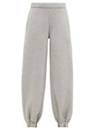 Matchesfashion.com The Attico - Carter Logo-debossed Cotton-blend Track Pants - Womens - Grey