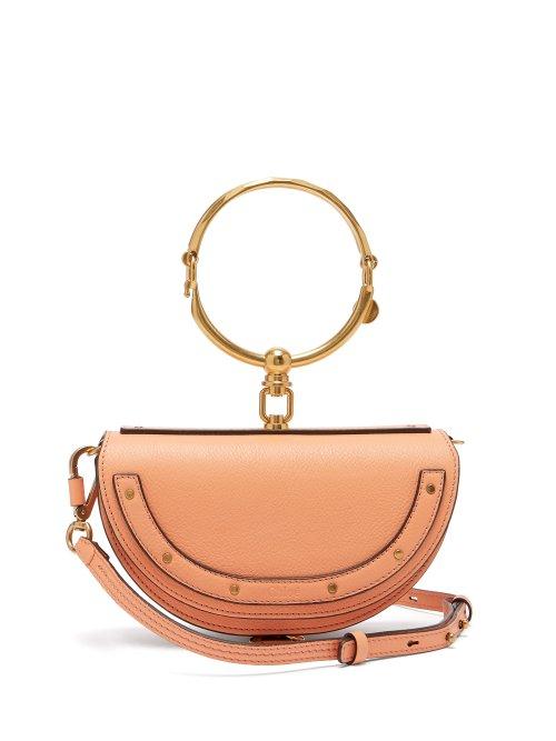 Matchesfashion.com Chlo - Nile Minaudire Small Leather Clutch - Womens - Coral