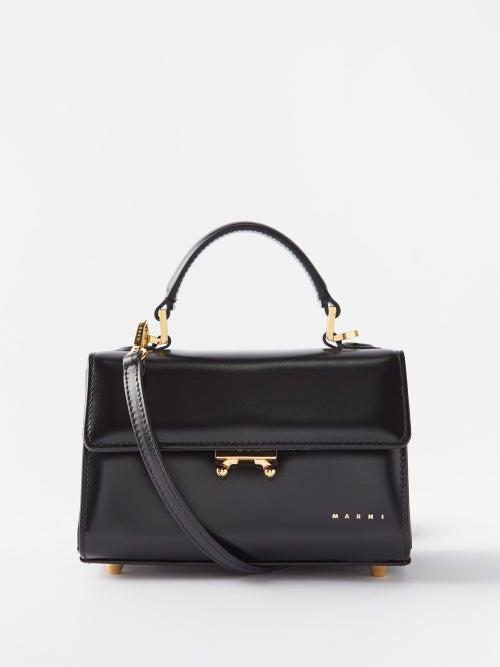 Marni - Relativity Leather Top Handle Bag - Womens - Black