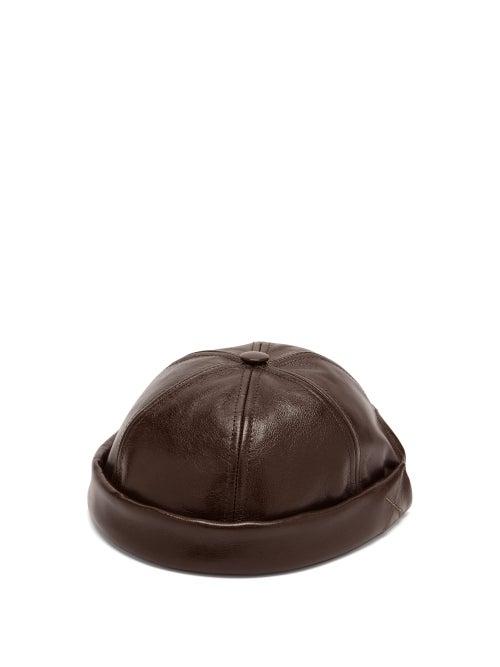 Matchesfashion.com Junya Watanabe - X Bton Cir Leather Hat - Mens - Brown