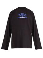 Vetements Logo-print Long-sleeved Cotton T-shirt