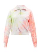 Matchesfashion.com Re/done - Tie-dye Cotton-jersey Half-zip Sweatshirt - Womens - Multi