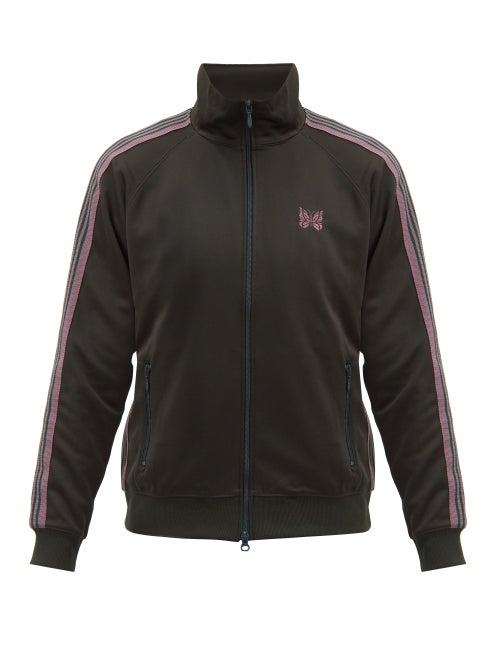 Matchesfashion.com Needles - Butterfly-embroidered Jersey Track Jacket - Mens - Green