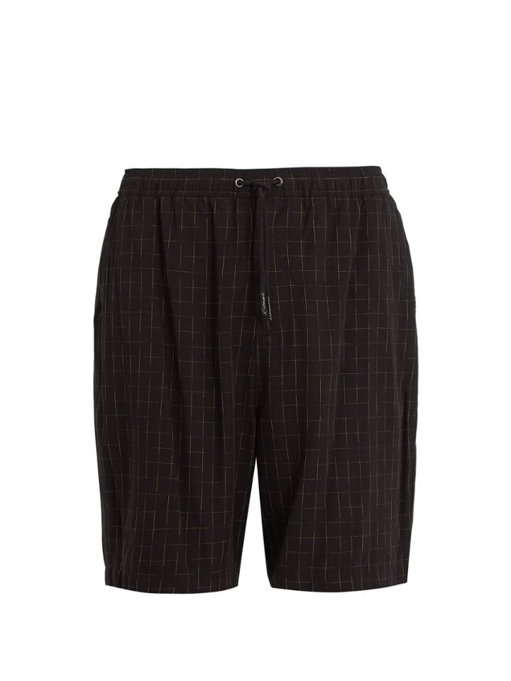 Saturdays Nyc Miles Kasuri Drawstring-waist Shorts