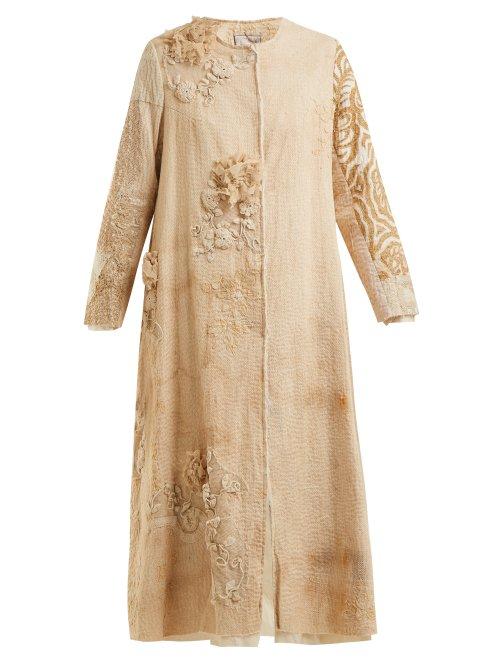 Matchesfashion.com By Walid - Tari 19th Century Crochet Cotton Coat - Womens - Beige