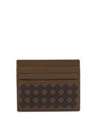 Matchesfashion.com Bottega Veneta - Intrecciato Leather Cardholder - Mens - Khaki