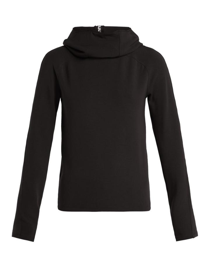 Paco Rabanne Logo-ribbon Funnel-neck Hooded Top