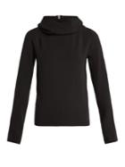 Paco Rabanne Logo-ribbon Funnel-neck Hooded Top