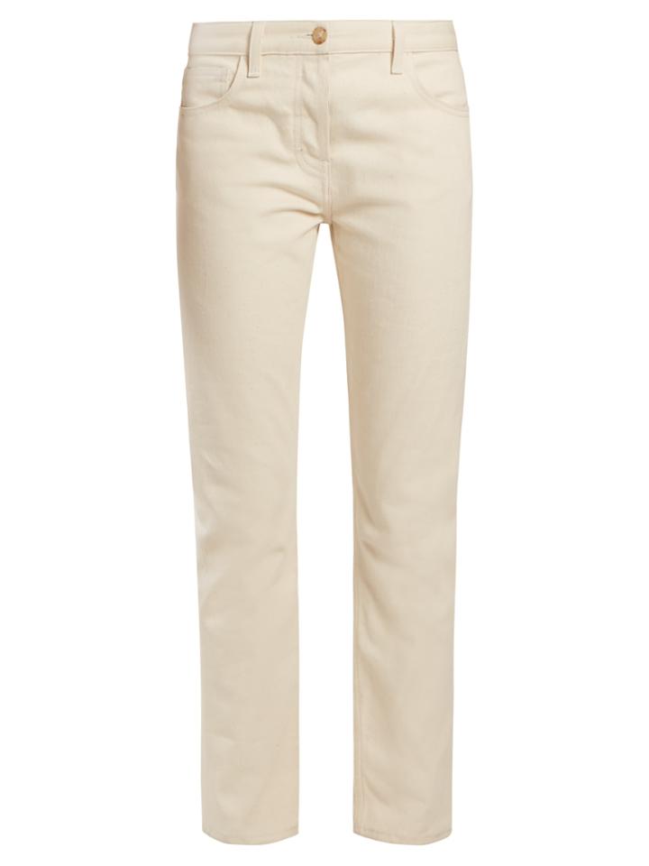 The Row Ashland Mid-rise Slim-fit Trousers