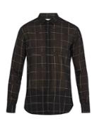 Saint Laurent Grid-print Wool-blend Shirt