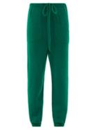 Matchesfashion.com The Elder Statesman - Drawstring-waist Cashmere Track Pants - Womens - Green