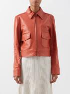 Joseph - Joanne Leather Jacket - Womens - Orange