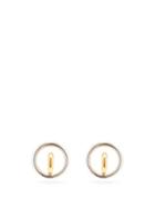 Matchesfashion.com Charlotte Chesnais - Saturn Blow 18kt Gold-plated Hoop Earrings - Womens - Silver Gold