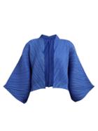 Matchesfashion.com Pleats Please Issey Miyake - Technical Pleat Kimono Jacket - Womens - Blue