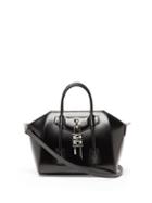 Ladies Bags Givenchy - Antigona Lock Mini Leather Bag - Womens - Black