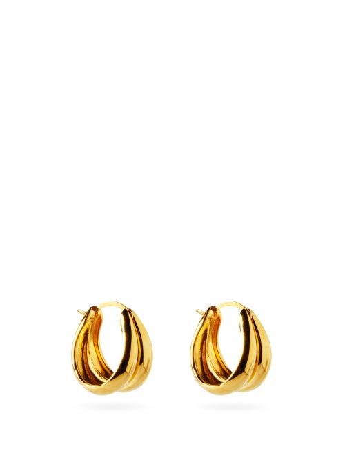 Matchesfashion.com Sophie Buhai - Double 18kt Gold-vermeil Hoop Earrings - Womens - Gold