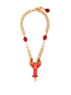 Dolce & Gabbana Lobster Crystal-embellished Necklace