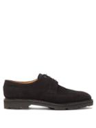 Matchesfashion.com John Lobb - Croft Suede Derby Shoes - Mens - Black