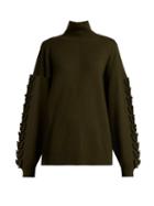 Matchesfashion.com Barrie - Timeless Roll Neck Cashmere Sweater - Womens - Khaki