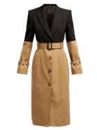 Matchesfashion.com Alexander Mcqueen - Blazer Panel Trench Coat - Womens - Black Multi