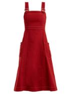 Alexachung Square-neck Cotton-blend Dress