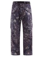 Matchesfashion.com South2 West8 - Belted Camouflage-print Cotton-canvas Trousers - Mens - Grey