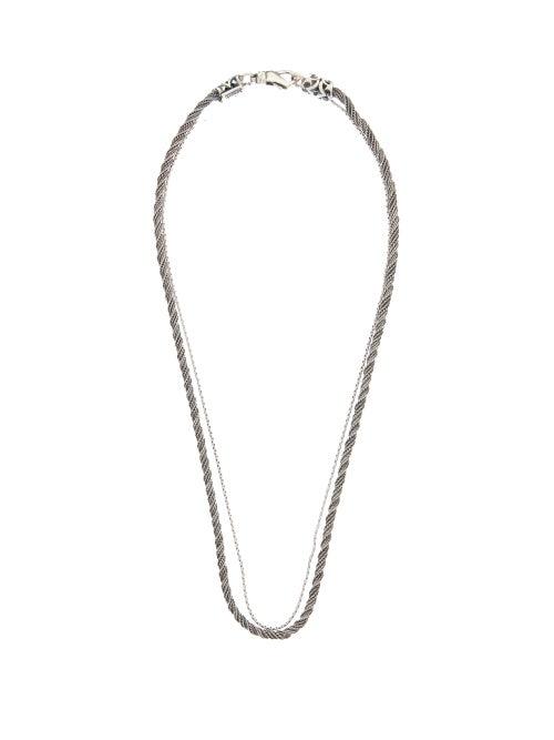 Matchesfashion.com Emanuele Bicocchi - Silver Double-chain Necklace - Mens - Silver