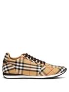 Matchesfashion.com Burberry - Vintage Check Low Top Sneakers - Mens - Multi