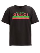 Mens Rtw Gucci - Logo-print Cotton-jersey T-shirt - Mens - Black