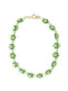 Shrimps - Ross Bead & Faux-pearl Choker Necklace - Womens - Green White