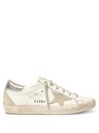 Matchesfashion.com Golden Goose Deluxe Brand - Superstar Suede Star Leather Trainers - Womens - White Silver