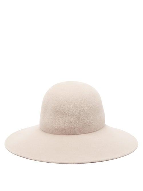 Matchesfashion.com Lola Hats - Biba Wide Brimmed Felt Hat - Womens - Beige