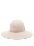 Matchesfashion.com Lola Hats - Biba Wide Brimmed Felt Hat - Womens - Beige